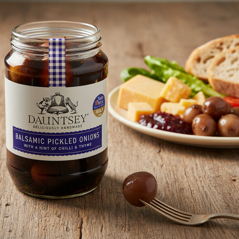 Balsamic Pickled Onions, with chilli and thyme 720g