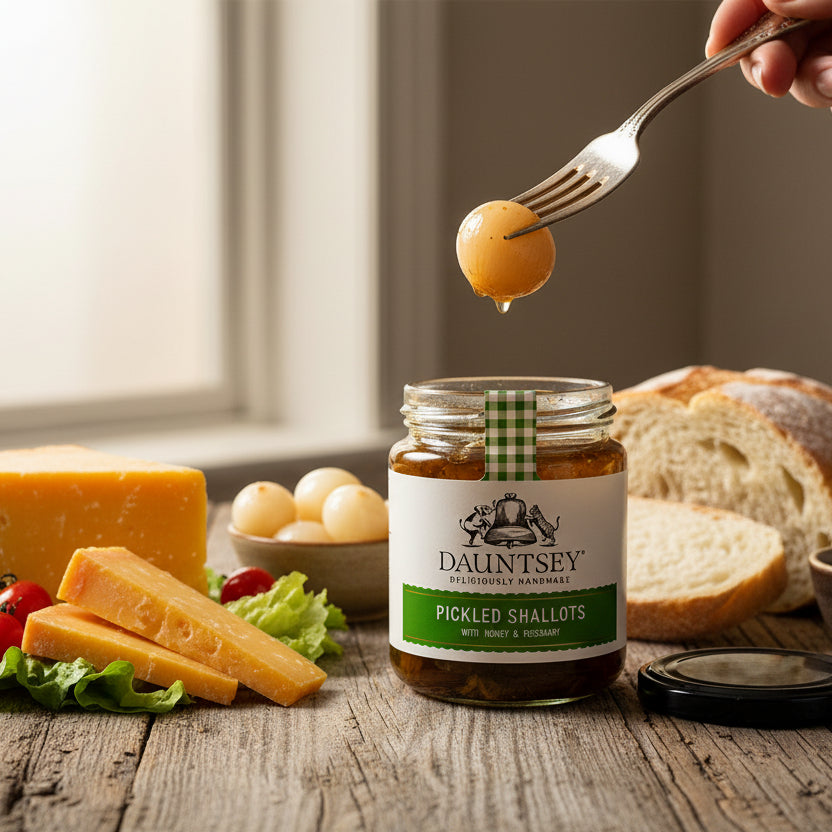 Pickled Shallots, with honey and rosemary 270g