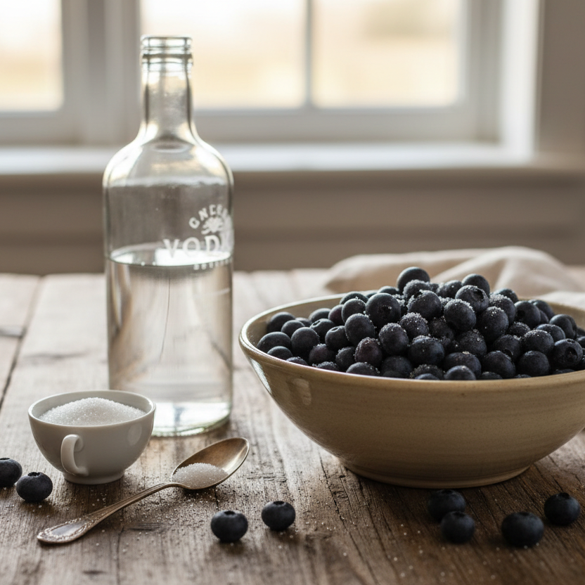 Blueberry Preserve with a hint of vodka 270g